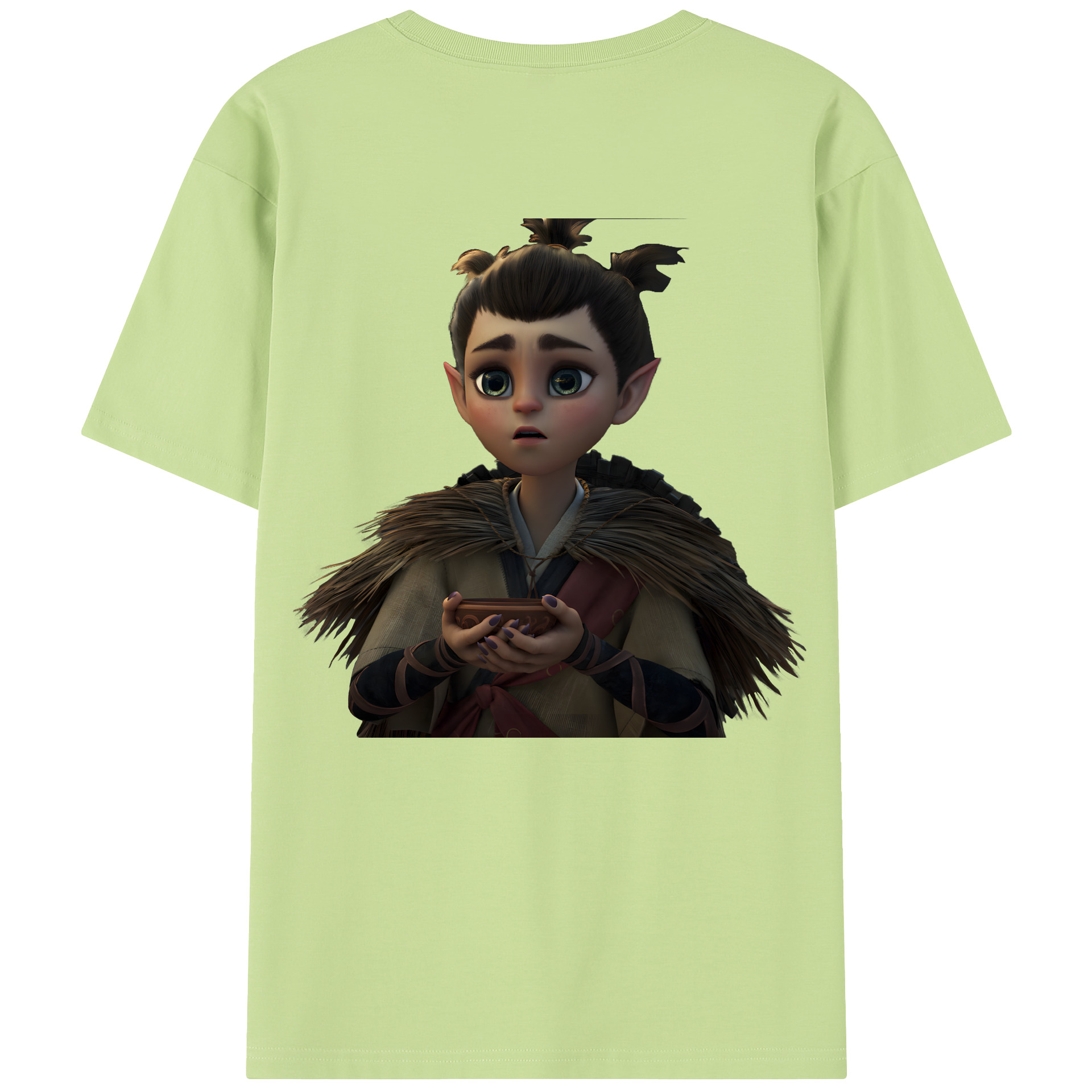 （画像用） Ne Zha 2 ナタ 魔童の大暴れ 綿100％半袖Tシャツ（背面プリント）